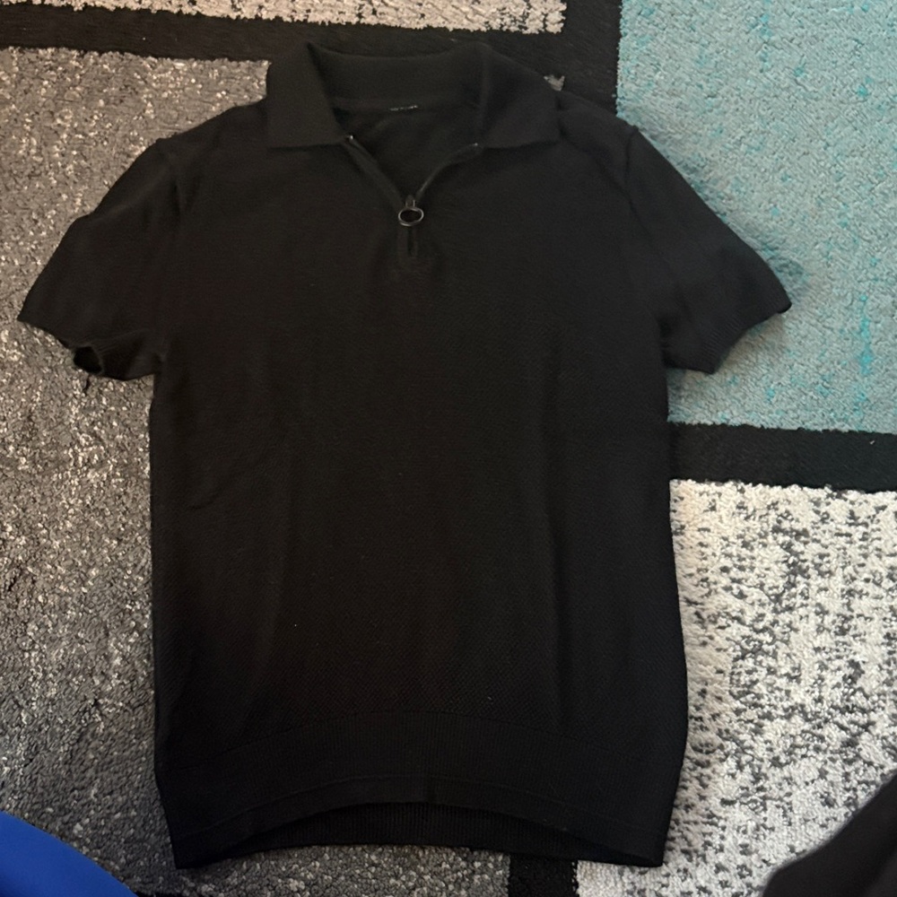 lululemon athletica Black Polo Sweater